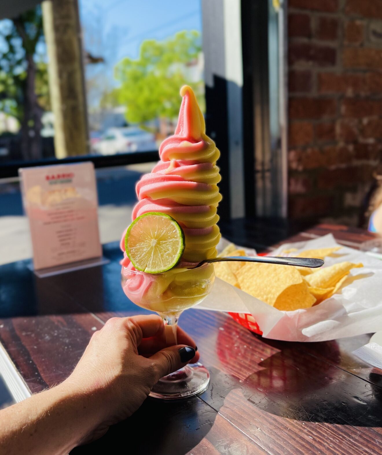 Soft-serve margarita at Barrio